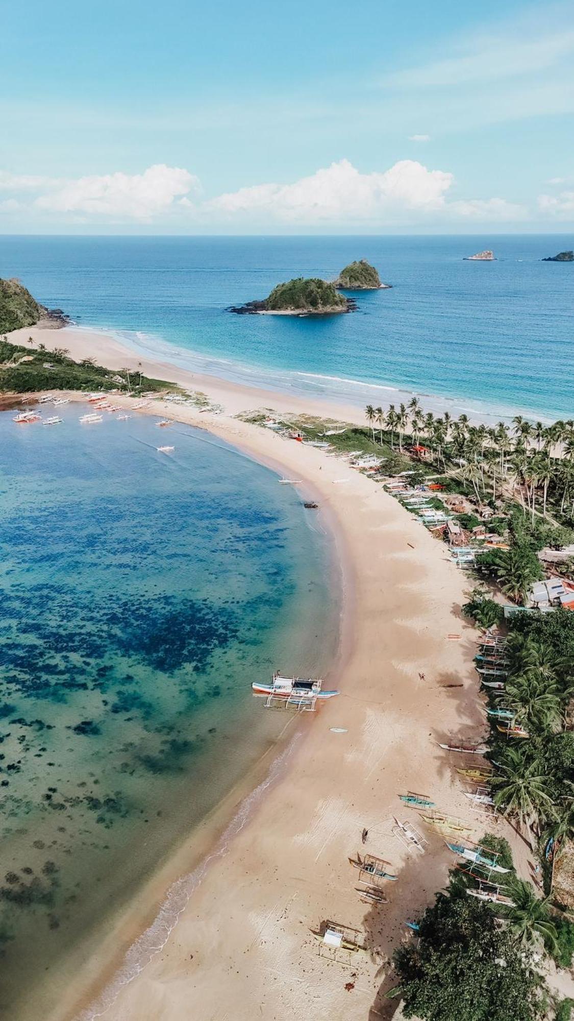 Lazy Juan Beach House Nacpan El Nido Exteriör bild